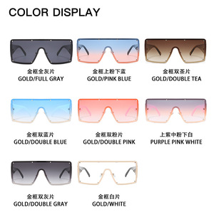 GGMN8003 ins style fashion new trendy luxury wholesale oversize shades square sunglasses women <span class=keywords><strong>2023</strong></span> - Product Image 3