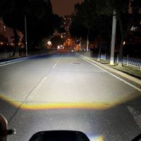 Mini projecteur LED matriciel pour voiture, 1,5 pouce, faisceau haut/bas amélioré, phares de voiture, projecteur bi-LED pour moto