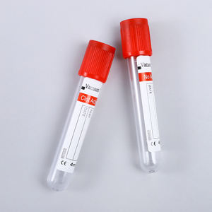 Tabung koagulasi koleksi darah vakum sekali pakai Rumah Sakit tabung Edta kepala merah Medis pabrik - Product Image 2