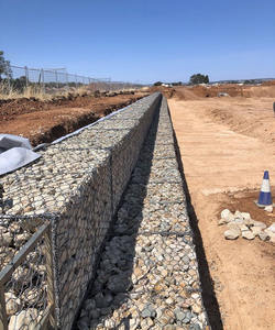 Misura tagliata e piegata 2*1*1m acciaio zincato gabbione materasso forma esagonale foro per il mantenimento della tessitura del muro - Product Image 1