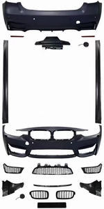 Kit de Carrocería para BMW Serie 3 F30 a M3, Parachoques Delantero, Parachoques Trasero, Faldones Laterales, Guardabarros, Capó GTS, F35 2013-2019, Actualización a Kit M3 - Product Image 6