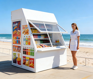 Tenda per Eventi, Mercati e Fiere, Chiosco Portatile, Stand Mobile per Attività Commerciali, Bar Pieghevole per Snack - Product Image 2