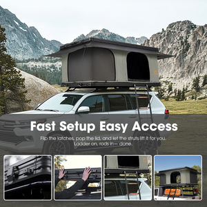 เต็นท์แคมป์ปิ้งบนหลังคารถ SAN HIMA รุ่น Quick Setup Premium แบบแข็ง ทนน้ำ โครงอะลูมิเนียม สำหรับการผจญภัยบนหลังคารถ - Product Image 3