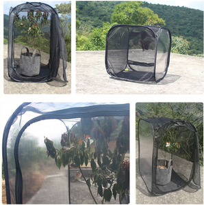 <span class=keywords><strong>Cage</strong></span> pour animaux de compagnie solide respirante <span class=keywords><strong>portable</strong></span> avec treillis métallique à double fermeture éclair pour insectes reptiles papillons - Product Image 4