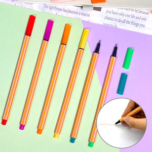 ชุดปากกาเขียนลายมือแบบกำหนดเองจากซัพพลายเออร์ ปากกาหัวแหลมแบบมีสี พร้อมหัวปากกาเคลือบโลหะขนาด 0.4 มม. ที่ทนทาน สำหรับการวาดเขียนที่แม่นยำ - Product Image 6