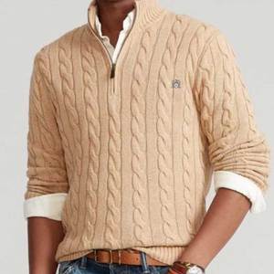 Maglione in Lana Slim-Fit Stile Old Money 2025, Nuovo Design Ralphstyle <span class=keywords><strong>con</strong></span> Logo Personalizzato, Stile Old Money <span class=keywords><strong>con</strong></span> Stampa Animale e Cerniera - Product Image 5