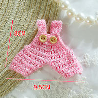 Pendentif accessoire vestimentaire pour poupée Pug en laine, fait main, en peluche, tenue de poupée en tricot, série Fantasy, haut brodé