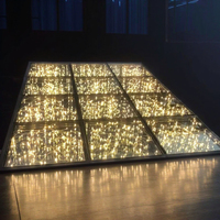 RiGeBa à prix réduit Mariage à distance DMX PC Carreaux Lumière laser Lumières de scène Événement interactif LED Starry Dance Floor Panel Lights