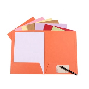 Dossiers de classement en papier pour école de commerce A4, design personnalisé tendance, dossiers de documents colorés pour le bureau - Product Image 3