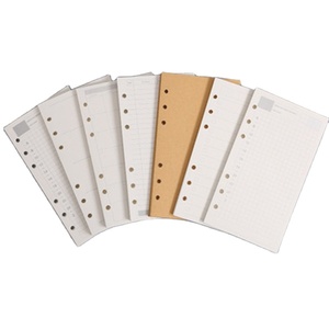 Carpeta de cuaderno de tapa dura A5 <span class=keywords><strong>A6</strong></span> al por mayor, 6 anillas, página interior, diario, planificador semanal mensual, lista de tareas, cuadrícula de puntos dentro del papel - Product Image 2