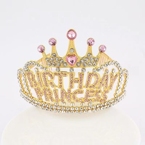 <span class=keywords><strong>Accessori</strong></span> personalizzabili della corona del regalo di compleanno delle donne con il cristallo di strass <span class=keywords><strong>per</strong></span> la fornitura diretta della fabbrica delle decorazioni di nozze - Product Image 4