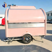 Nouveau modèle de camion de restauration mobile entièrement équipé, remorque de restauration de rue pour BBQ, café, pizza, tacos, chariot de restauration mobile
