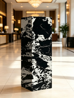 Support à fleurs minimaliste de luxe en ardoise mate pour la décoration de la maison, du salon, de la villa, de l'entrée, du hall d'hôtel
