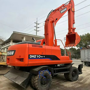 Excavateur à DH210W-7 roues Doosan utilisé avec un composant de moteur central à bas prix inclus - Product Image 1