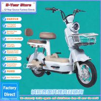 Vélo Électrique Pas Cher en Gros, Batterie au Plomb 48V, Vélo Électrique Urbain pour Adultes, 14 Pouces, Deux Places, Certifié CE