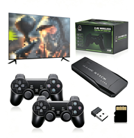 Console de Jeu TV M8 4K HD avec 20000 Jeux Intégrés, Manettes Sans Fil Doubles, Mémoire 64 Go, Prise en Charge Multilingue - Vente en Gros (Stock US)