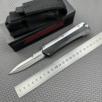 Couteau de poche de survie en plein air, tactique, pour la chasse et le camping, EDC, avec lame en acier M390 et manche en alliage d'aluminium
