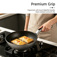 Ensemble de casseroles et poêles en aluminium forgé antiadhésif FLUXCHEF 12 pièces, compatible induction, FDA LFGB, fabrication OEM ODM, logo personnalisé