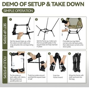 Silla de Camping Plegable ligera de primera calidad, silla portátil compacta de alta resistencia para exteriores para viajes de campamento, Festival de Picnic en la playa - Product Image 4