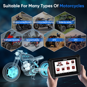 Scanner de diagnostic <span class=keywords><strong>moto</strong></span> Android 7 pouces Premium - Diagnostic toutes fonctions, fonctions de service avancées - MT700 1 an pour voitures - Product Image 4