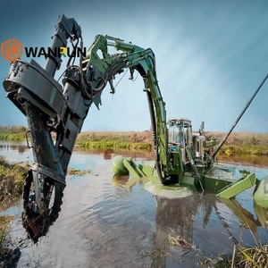 Drague amphibie multifonctionnelle robuste Wanrun 20T - Déboucheur de canaux haute capacité 500m³/h pour le nettoyage des ports fluviaux - Product Image 2