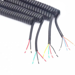 <b>PVC</b> Spiral Cable 3 Core <b>Stripped</b> Ends Industrial Equipment Use - Product Image 4