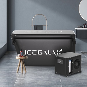 ICEGALAX Angled Ice Bathtub Portable PVC Cold Plunge Tubs Inflatable Cryotherapy Ice Bath Tubs with Ice Bath Water Chiller - Product Image 6