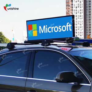 Taxi dẫn đăng ký quảng cáo p2.5 4K độ phân giải hai mặt taxi hàng đầu hiển thị xe mái Màn hình 4G với chủ - Product Image 1