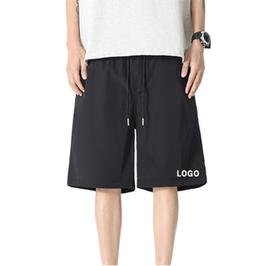 Pantalones Cortos Deportivos de Verano para Hombre, de Cintura Media, con Cordón Ajustable, de Secado Rápido, de Poliéster y Algodón - Product Image 1