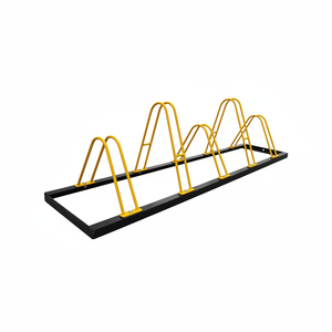 Soporte de Bicicletas ECO 6, con Recubrimiento en Polvo, para Exteriores, de Doble Cara, 40x225cm, ILT306-CY, para Estacionamiento Público en Parques y Escuelas - Product Image 2
