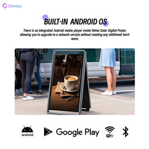 Écran de réflexion solaire de 43 pouces Batterie solaire Power a Board Affiche LCD publicitaire IP55 portable pour magasin d'affaires - Product Image 3