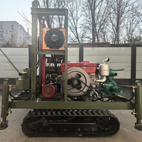 Machine de forage de puits d'eau de 200 m, mini-machine de forage de puits d'eau chinoise pour forage rotatif, prix abordable à vendre