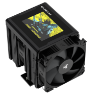 FEZCOOL CV620 Compact Dual-tower LCD Liquid-cooled CPU Cooler 6 Heat Pipes Fluid Bearing Copper-aluminum Bonding Compatible ARGB