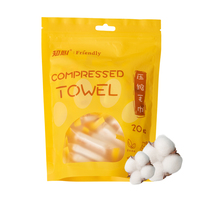 Serviette compressée 20PCS Mini comprimés jetables écologiques 100% fibres végétales Serviette faciale pour voyage Salon Serviette jetable