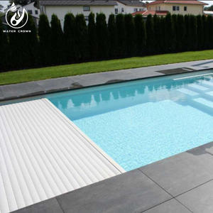 Couverture de piscine automatique Water Crown de haute qualité, durable, pour usage intérieur <span class=keywords><strong>et</strong></span> extérieur, accessoire de sécurité pour piscine, fabricant d'usine - Product Image 1