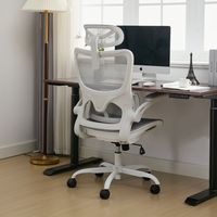 Nouvelle chaise de bureau ergonomique à dossier haut, design moderne en maille, roulettes pivotantes en plastique de qualité, chaise de jeu pour la maison et le bureau