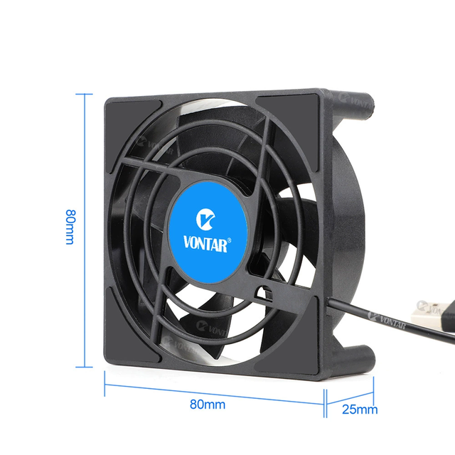 5V Rated Voltage C1 Plus Mini USB Connect Radiator Fan Cooler Portable Electric for Computer H96 X96 Max Vontar HK1 T95 TV Box