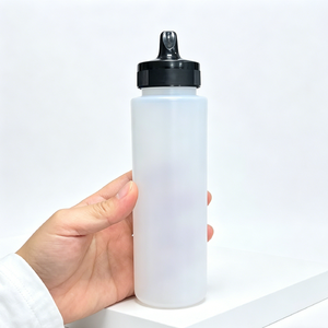 Botella de Plástico de Grado Alimenticio de 250 ml y 500 ml con Tapa, Botella Dispensadora de Salsa para Ensaladas, Mermeladas, Ketchup y BBQ - Product Image 3