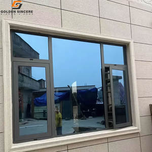 Fenêtres à battants en aluminium moderne imperméables GS, garantie de 5 ans et plus pour les résidences - Product Image 1
