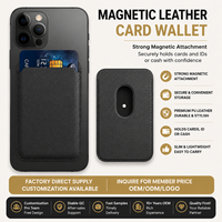 Portefeuille magnétique en cuir PU MagSafe pour iPhone 15 et iPhone 14, fin et élégant, vente en gros directe usine