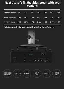 Proyector Láser de Tiro Corto <span class=keywords><strong>BenQ</strong></span> AK700ST 2026, 4000 Lúmenes, 4K UHD DLP 3D, 16:9, 240Hz, HDR, Compatible con 8K, Pantalla Grande de 150 Pulgadas, Cine en Casa - Product Image 5