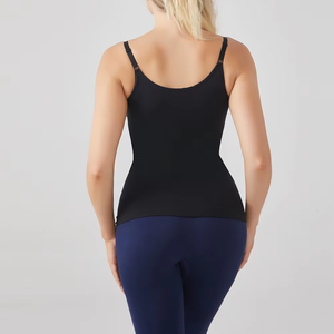 바디 쉐이핑 원활한 통기성 단색 꽉 나일론 스판덱스 여성용 셰이퍼민트 슬리밍 조끼 - Product Image 3