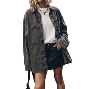 เสื้อเชิ้ตเดนิมทรงบอยเฟรนด์ แขนยาว ติดกระดุม สไตล์วินเทจ ลำลอง สำหรับผู้หญิง คอลเลคชั่นฤดูใบไม้ผลิ/ฤดูใบไม้ร่วง 2026 จาก Channel Trendy - Product Image 2