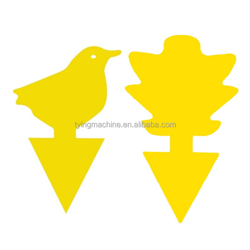 100 Pieces Multi Shaped Plastic Disposable Glue Fly Trap Sticky Yellow Fruit/ Plants Fly Traps Insect Catcher Pest Control