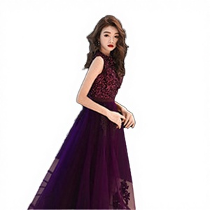 Nuevo Vestido de Noche Largo de Organza con Brillo y Cristales para Fiesta, Modelo 2025, Ideal para Celebridades, Actuaciones, Reuniones Anuales y Exámenes de Arte - Product Image 3