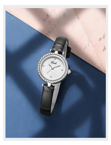 Reloj de Cuarzo para Mujer con Diseño Radiante Redondo, Pequeño, Elegante, Estilo de Cuero, Personalizado de Fábrica - Product Image 3