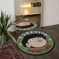 Tapis ronds en gros au design anime, tapis tuftés découpés sur mesure antidérapants pour salon et salle de bain