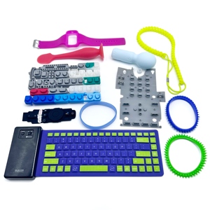 OEM tùy chỉnh khuôn Silicone cao su đẩy nút dẫn điện bao gồm EPDM & NBR Vật liệu Silicone cao su tráng nút bàn phím - Product Image 5
