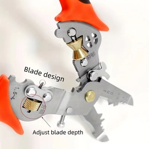 Pince à dénuder multifonctionnelle 10-en-1, pince à câble professionnelle pour électricien, outil de coupe, dénudage et sertissage - Product Image 4