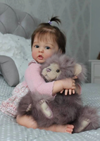 Neugeborenes Baby Mädchen Kleinkind Weinendes Weiches Affen-Reborn-Baby Silikonpuppe – Hergestellt in China
